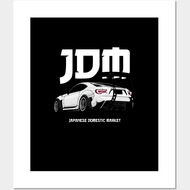 Rocket Bunny JDM Tuning & Drift Car GT 86 Fan Wall Art by Automotive Apparel & Accessoires